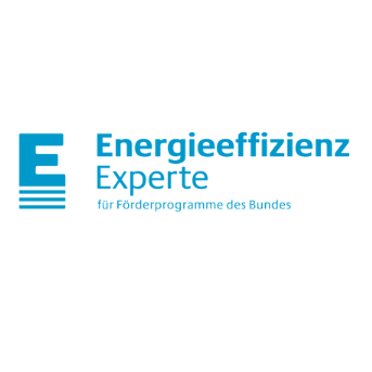 Logo "Energieeffizienz Experte" für Förderprogramme des Bundes.